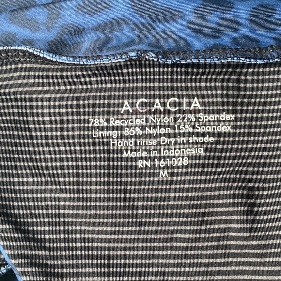 New! Acacia Mateo bikini bottom leopard animal print blue Amur 19790 - Picture 11 of 13